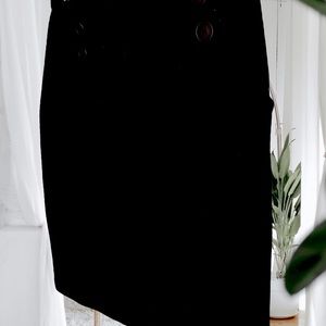 Soft Knit Short Skirt. Two buttons on each side. Two pockets. Like new!